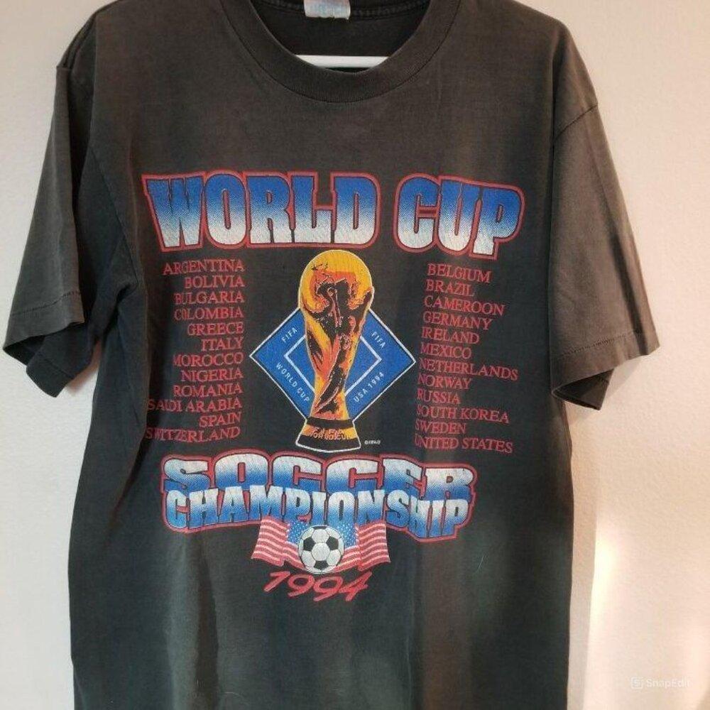 1994 World Cup Soccer Championship Usa 94 Shirt Retro Tee